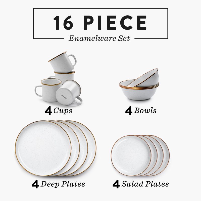 Enamelware Dining Collection - Eggshell - Image 3