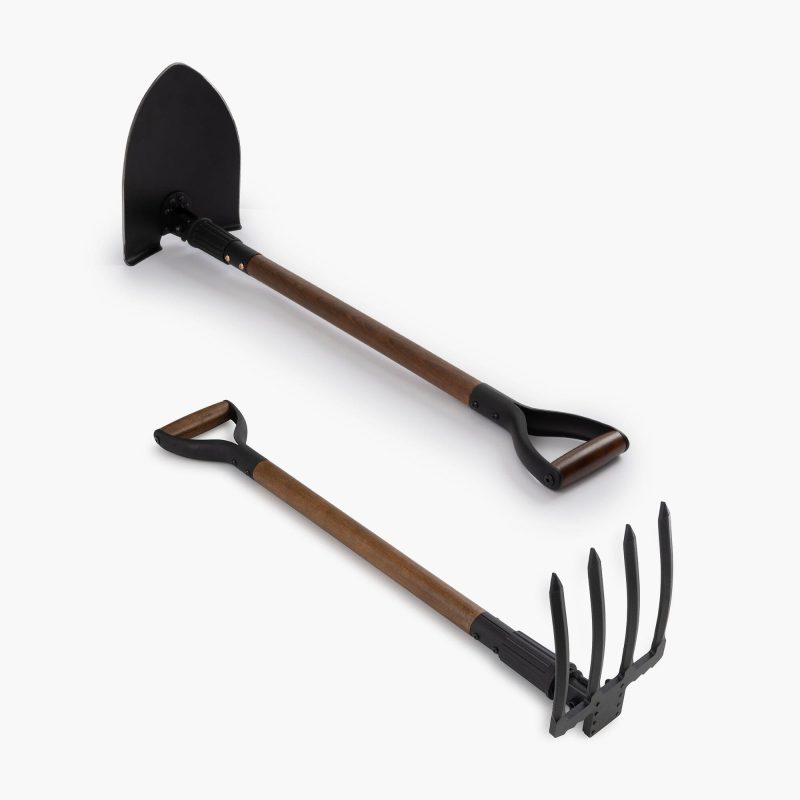 Spading Fork & Folding Shovel Set - Image 2