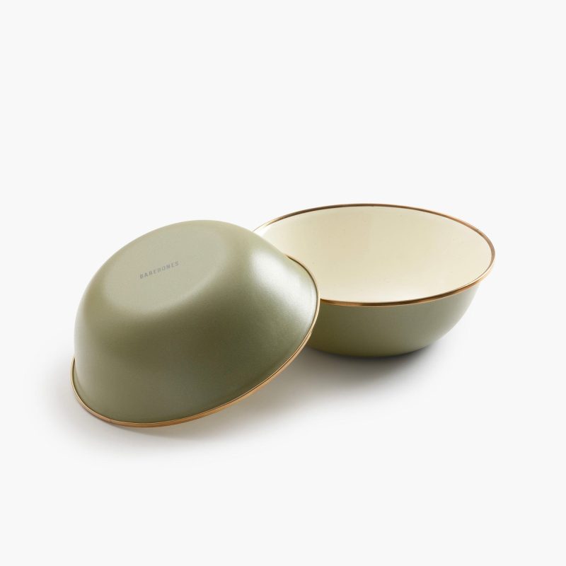 Enamelware 2-Tone Dining Collection - Olive Drab - Image 4