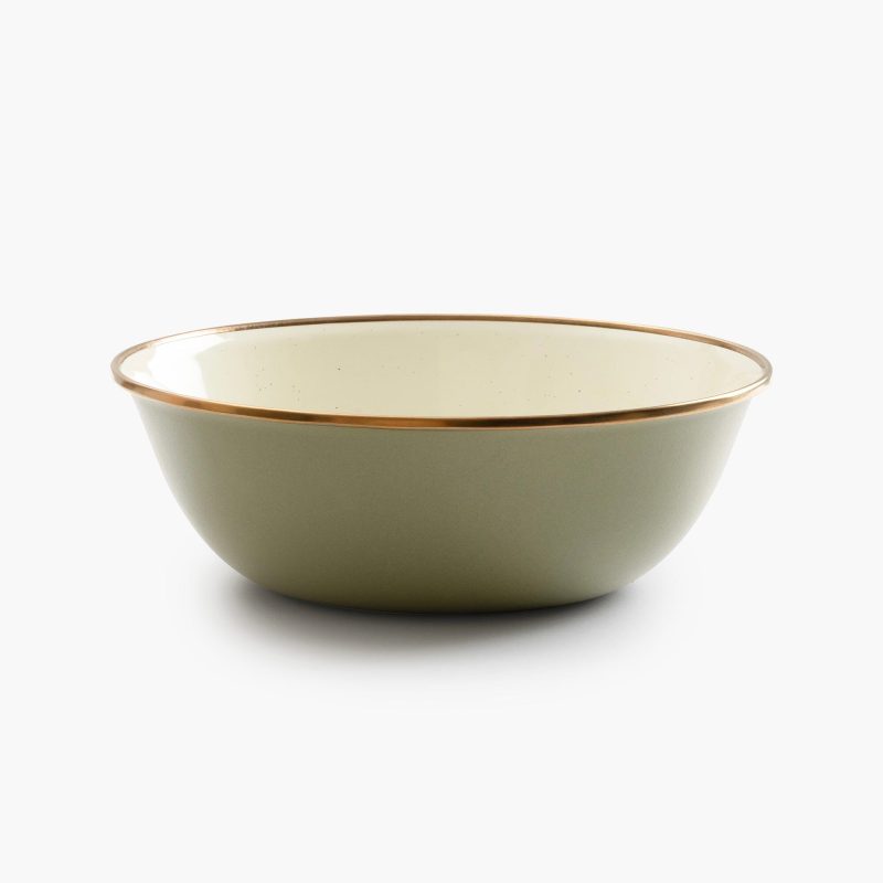 Enamelware 2-Tone Dining Collection - Olive Drab - Image 7