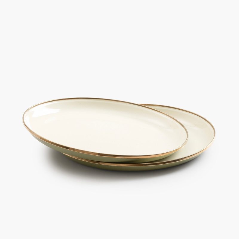 Enamelware 2-Tone Dining Collection - Olive Drab - Image 9