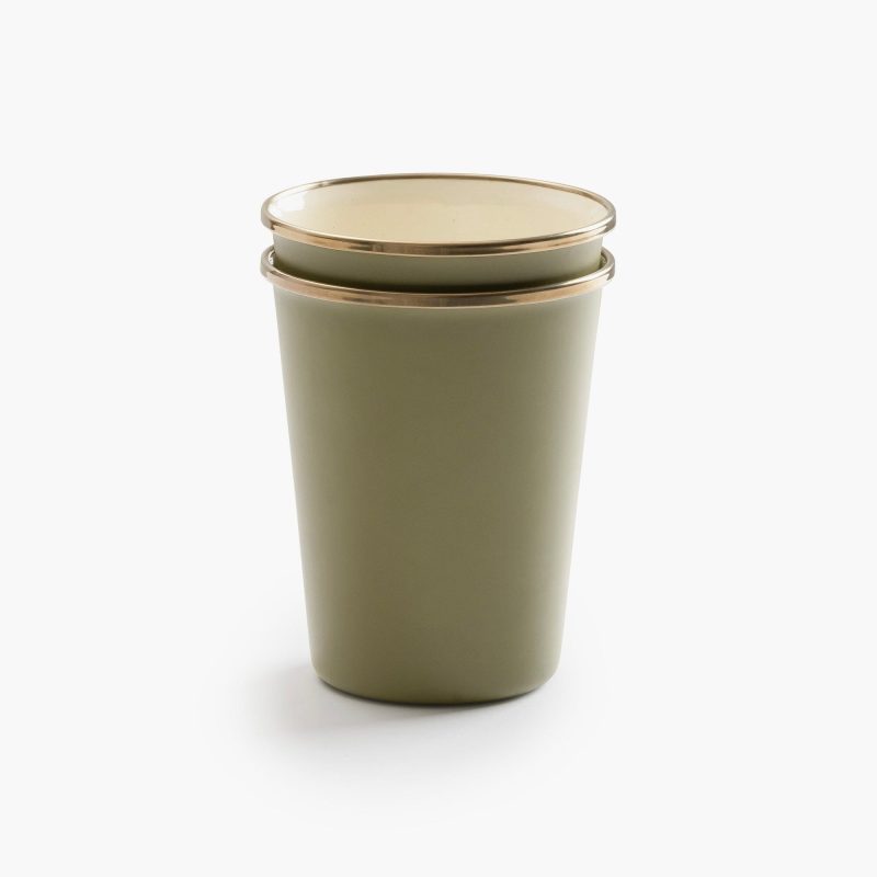 Enamelware 2-Tone Dining Collection - Olive Drab - Image 21