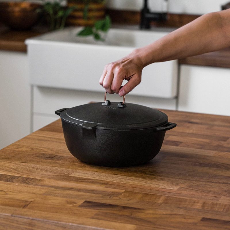 Enamel Lined Cast Iron Crock Pot - Image 5