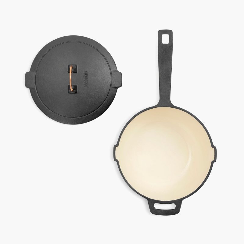 Enamel Lined Cast Iron Saucepan - Image 2