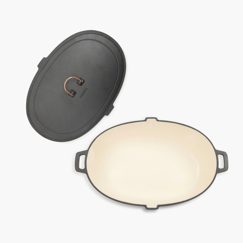 Enamel Lined Cast Iron Roaster - Image 2
