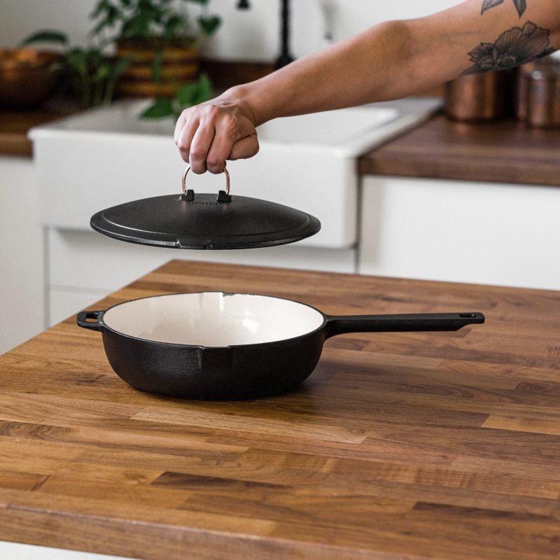 Enamel Lined Cast Iron Skillet - Image 6