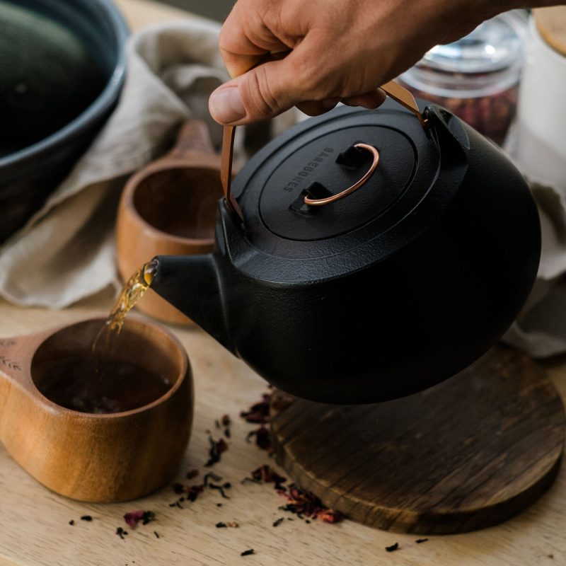 Enamel Lined Cast Iron Teapot - Image 5