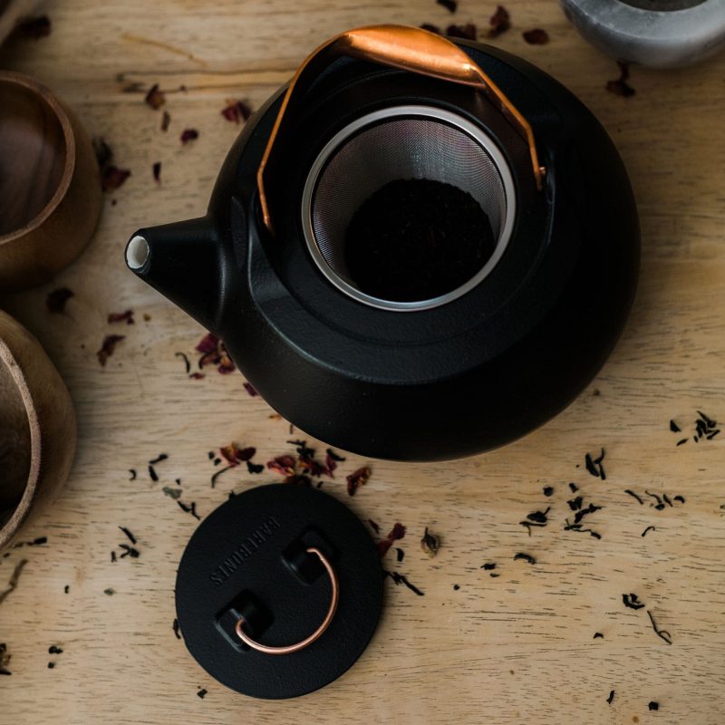 Enamel Lined Cast Iron Teapot - Image 6