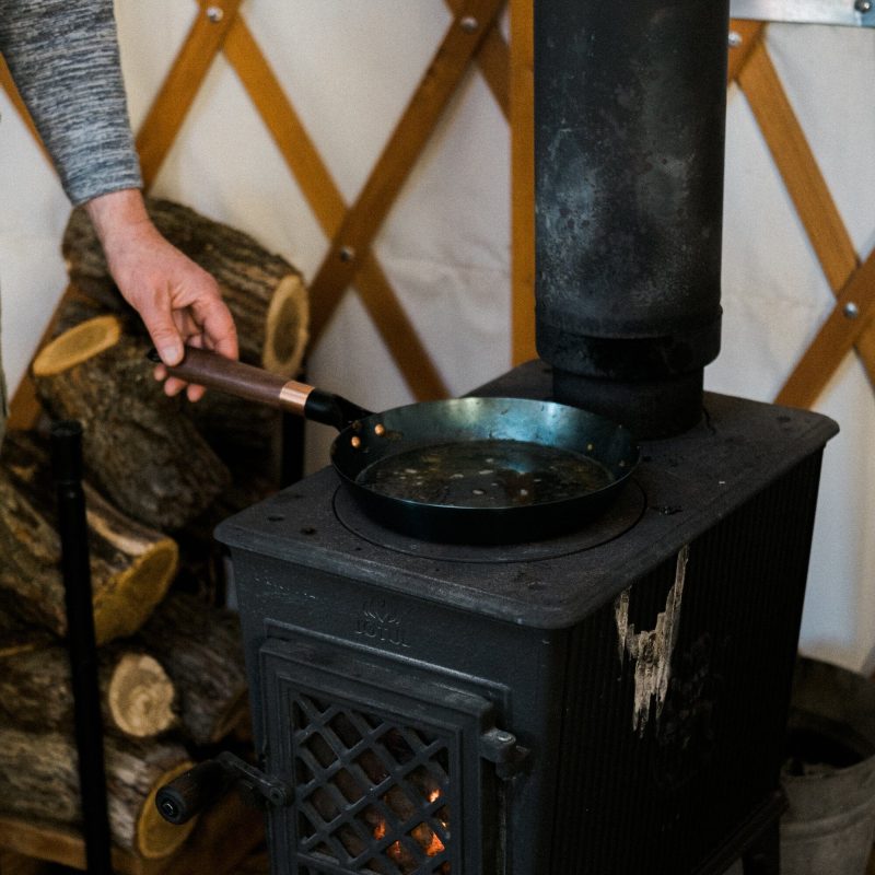 Blue Carbon Steel Skillet - Image 5