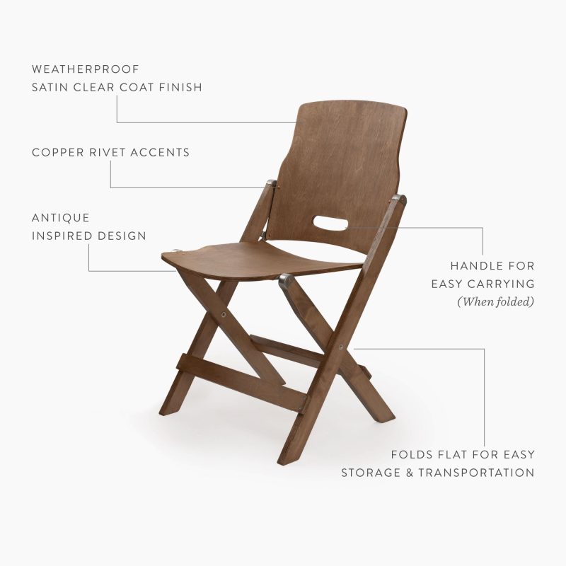 Ridgetop Wood Folding Chair - Image 4