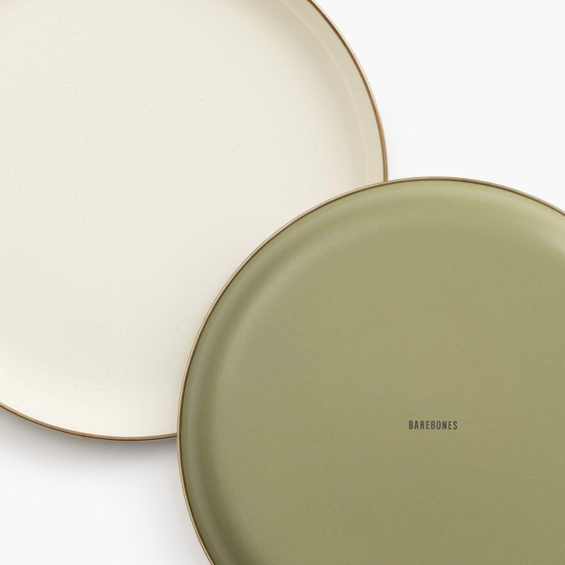 Enamelware 2-Tone Dining Collection - Olive Drab - Image 2