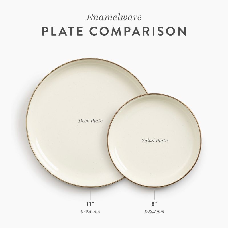 Enamelware 2-Tone Dining Collection - Olive Drab - Image 13